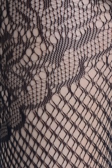 Lady's Floridian Thigh Wrap Fashion Designed Fishnet Pantyhose style 4