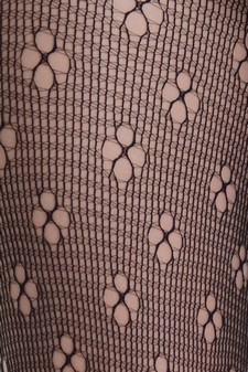 Lady's Shibuya Pattern Fashion Designed Fishnet Pantyhose style 4