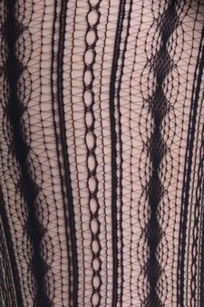 (828DY612N) Footless - Lady's Coffer of Diamonds  Fashion Footless Fishnet Tights style 4