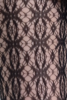 Lady's Bow-Ties Stripes Fashion Designed Footless Fishnet Tights style 4