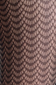 Lady's Wavy Scales Fashion Designed Stirr-up Fishnet Tights style 4
