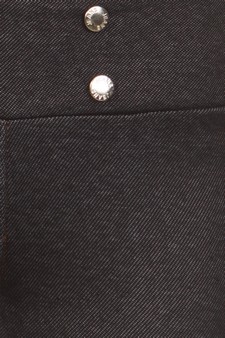 Black Fleece Jeggings w-Sailor buttons style 4