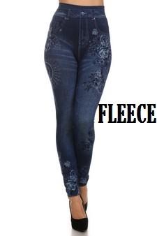 Lady's Jegging With Flower Prints style 2