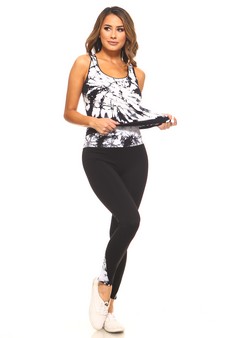 (ACT301_BLK + ACT827002_WHT)  ACTIVE WEAR SET style 3