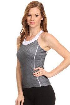 Women’s Contrast Trim Athleisure Top style 2