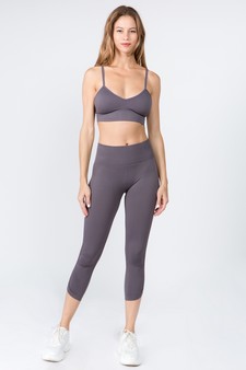 Women's High Rise Cinched Ankle Activewear Set style 3