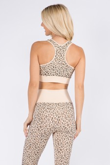 Women's Cheetah Seamless Activewear Sports Bra style 3