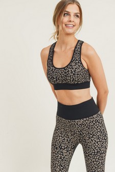 Women's Cheetah Seamless Activewear Sports Bra style 2