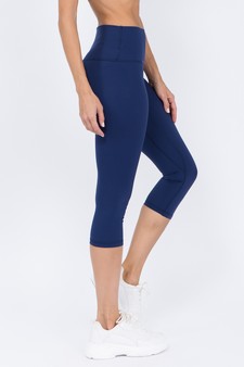 Women's Buttery Soft Capri Activewear Leggings (Large only) style 2