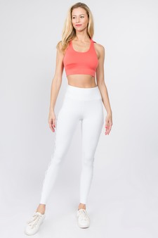 Women's Lace-Up Mesh Side Activewear Leggings style 3