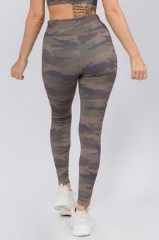 Women's High Rise Camouflage Activewear Leggings (XS only) style 5