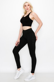 Women's Star Cut-Out Activewear Leggings style 4