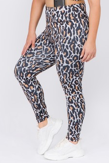 Women's Leopard Activewear Leggings - Bra: ACT645P-XL style 2