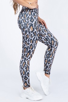Women's Leopard Activewear Leggings - Bra: ACT645 - (Large only) style 2
