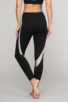 Women's Curve Striped Activewear Leggings - TOP ACT643 style 3