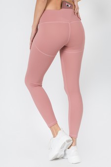Women's V-Waistband Solid Activewear Leggings style 3