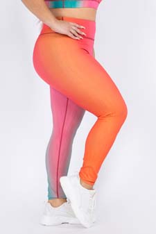 Women's Sunny Haze Tie Dye Activewear Leggings - ACTPT041 style 2