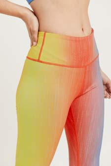 Women's Ombre Color Print Activewear Leggings style 6