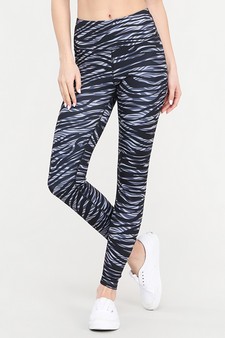 Women's Zebra Print Activewear Leggings - TOP ACTPT043 style 6