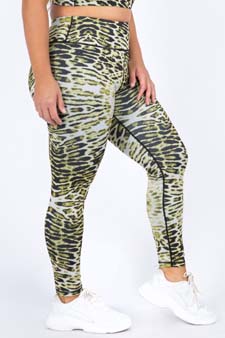 Women's Feline Leopard Activewear Leggings (XL only) style 3