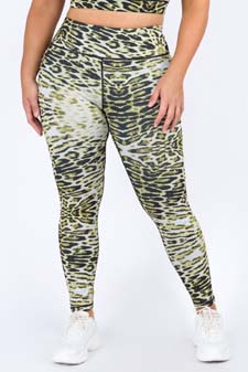Women's Feline Leopard Activewear Leggings (XL only) style 5