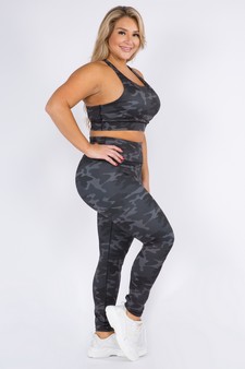 Women's Camo Print Activewear Set (XL only) style 2