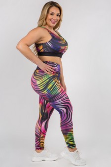 Women's In Motion Rainbow Activewear Set style 2
