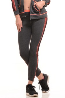 Women Side Colored Mesh Active Wear Pants style 2