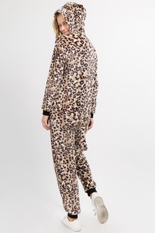 Plush Leopard Animal Onesie Pajama Costume style 4