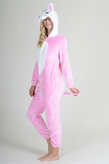 Plush Pink Unicorn Animal Onesie Pajama Costume style 4