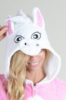 Plush Pink Unicorn Animal Onesie Pajama Costume style 7
