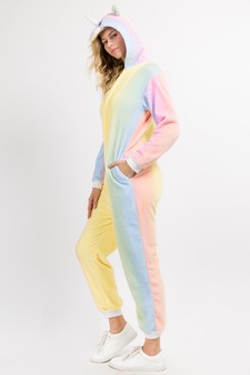 Plush Rainbow Unicorn Animal Onesie Pajama Costume style 3