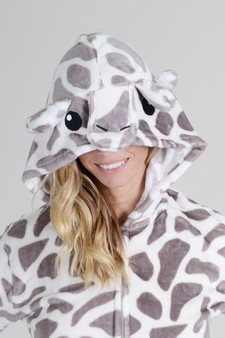Plush Giraffe Animal Onesie Pajama Costume style 7