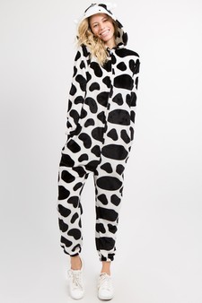 Plush Cow Animal Onesie Pajama Costume (6pcs L/XL only) style 3