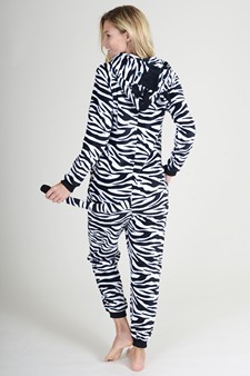 Plush Zebra Animal Onesie Pajama Costume **NY ONLY** style 6