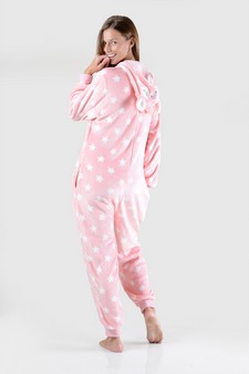 Plush Llama Star Print Animal Onesie Pajama style 6