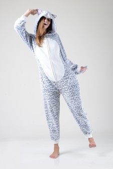 Plush Leopard  Animal Onesie Pajama style 2