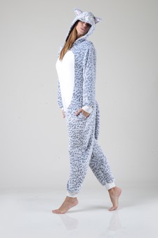 Plush Leopard  Animal Onesie Pajama style 3