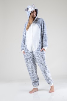 Plush Leopard  Animal Onesie Pajama style 5