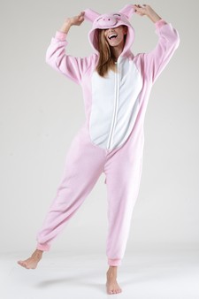 Women's Pink Piggy Animal Onesie Pajama - (6pcs L/XL only) style 4
