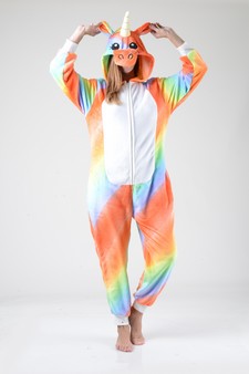 Plush Unicorn Rainbow Animal Onesie Pajama style 5
