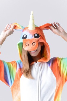 Plush Unicorn Rainbow Animal Onesie Pajama style 7