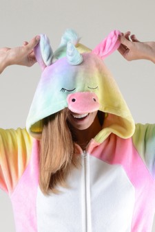 Plush Tie Dye Unicorn Animal Onesie Pajama style 11