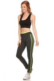 Women Side Colored Mesh Active Wear Set style 5