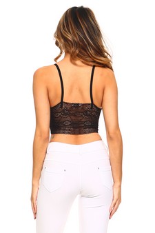 Lace Bralette with Front X Detail style 3