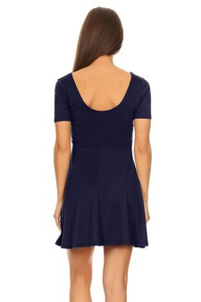 Fit & Flare Scooped Neck Short Sleeve Dress - ***NY ONLY*** style 4