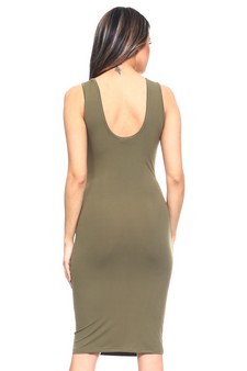 Scoop Neckline Body-Con Dress style 3