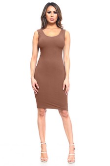 Scoop Neckline Body-Con Dress style 4