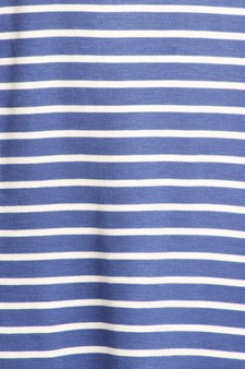 Striped Short Sleeve Tunic T-Shirt Dress MADE IN USA style 5