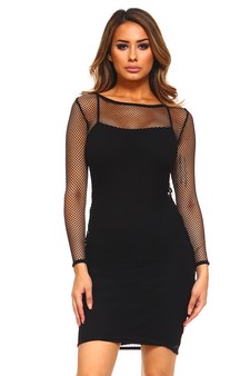 Netted Long Sleeve Cover Dress **NY ONLY** style 2